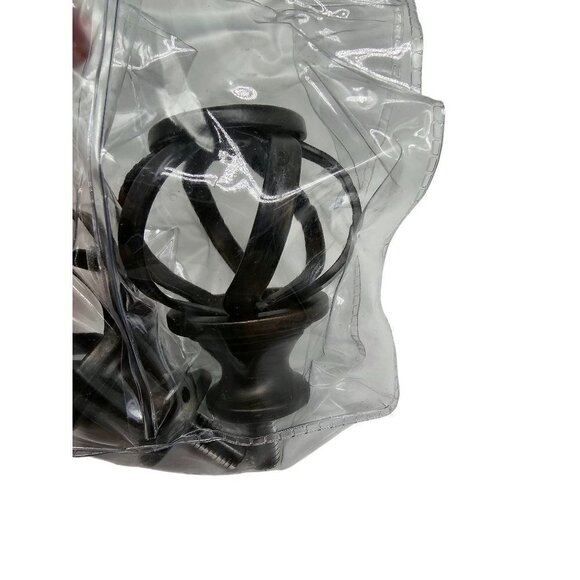 Cambria Finials 5/8" Matte Brown. - Picture 2 of 5